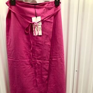 ZARA NWT Wrap w Tie Skirt, M